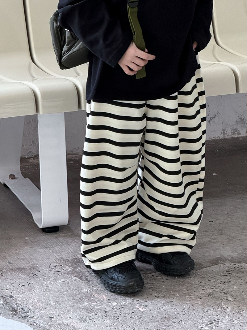 Black Striped Pants