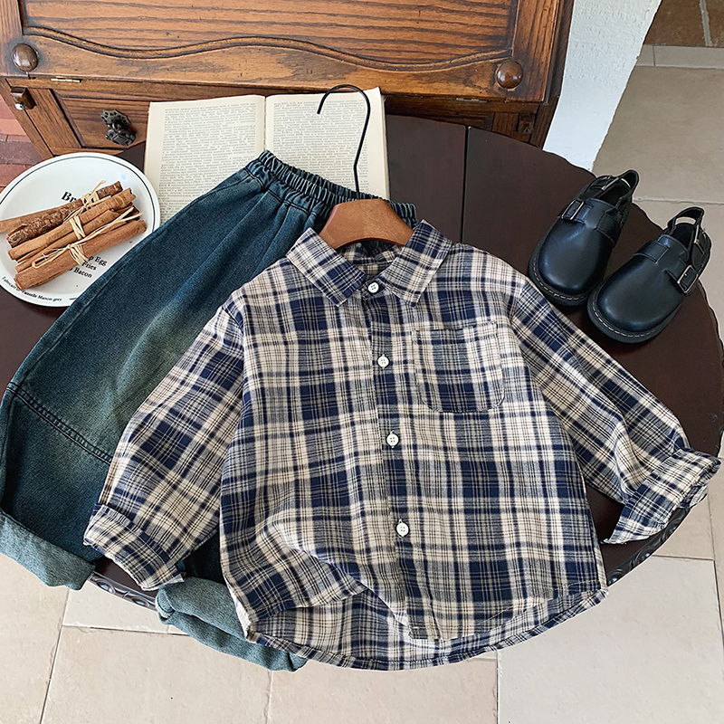 Blue Checkered Shirt
