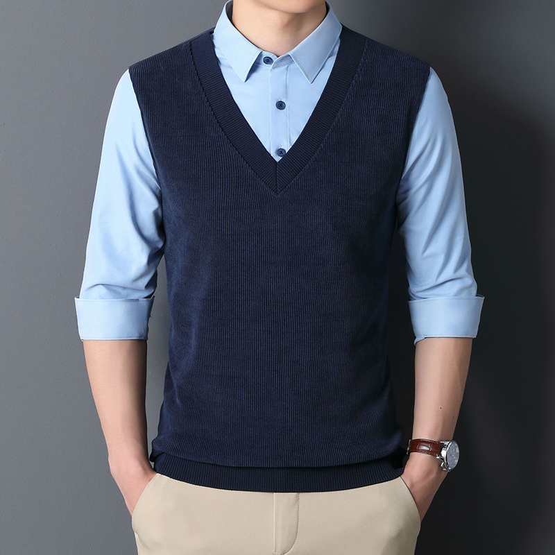 High End Fake Two Pieces Of Business Tibetan Blue